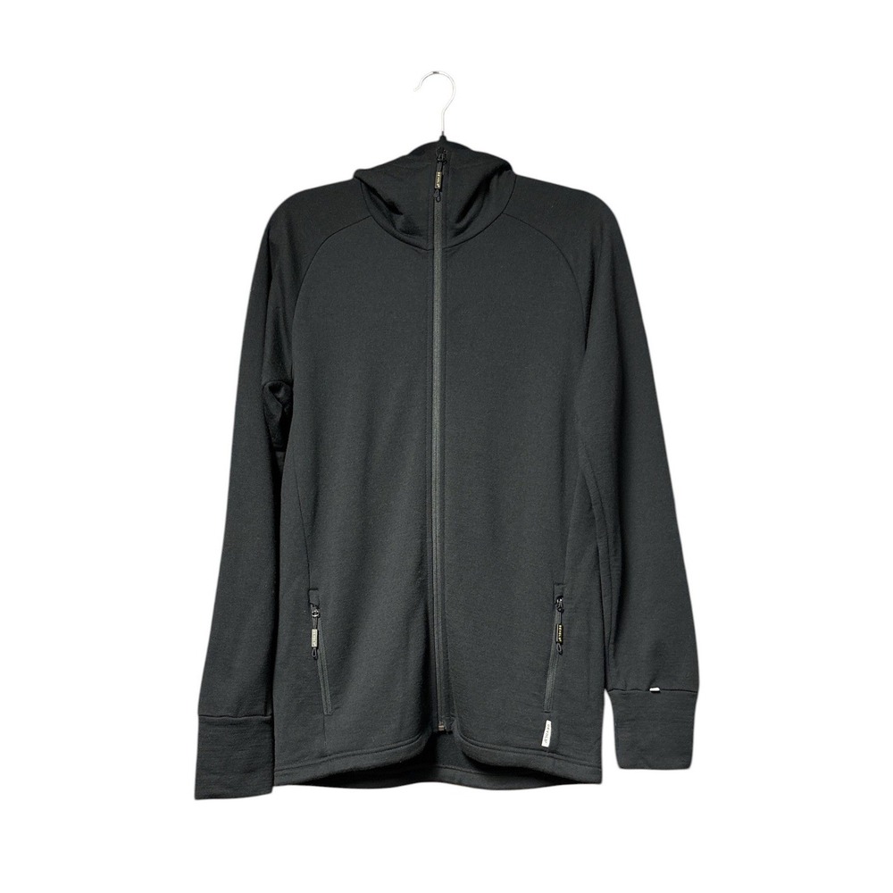 Devold Nibba 100% Merino Wool Hood Jacket Men‎ S Women M Black Full Zip Gorpcore